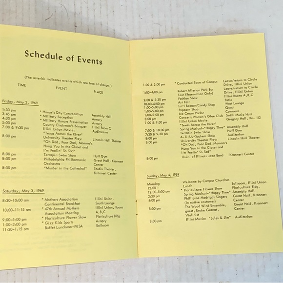 Rare Vintage 1969 University of Illinois Women's Glee Club Mother's Day Concert - Picture 4 of 7